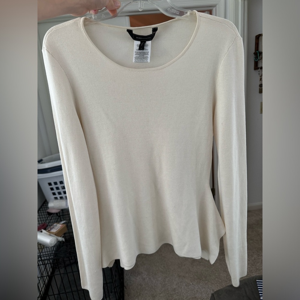 Peplum sweater
